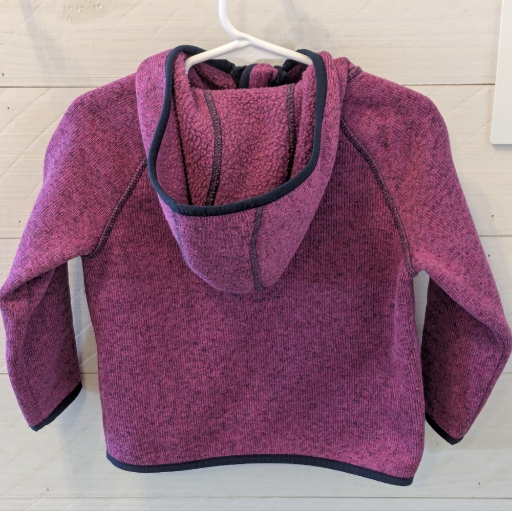 🌄 L.L. Bean Girl's Heathered Purple / Pink Sweater Jacket; Size: 2T - Picture 5 of 7
